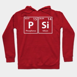 Psi (P-Si) Periodic Elements Spelling Hoodie